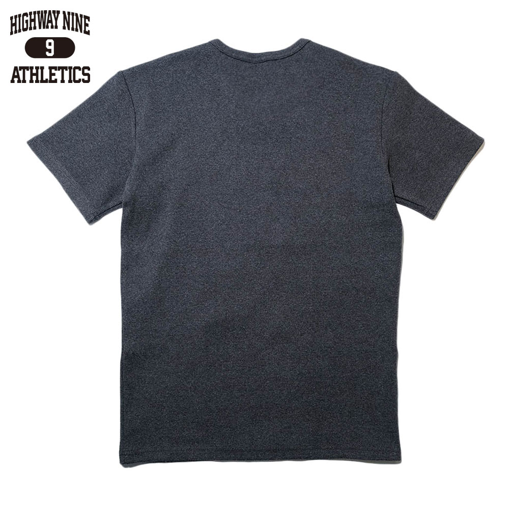 C-NECK RIB S/S Tee  / CHARCOAL / HIGHWAY NINE �ϥ��������ʥ���