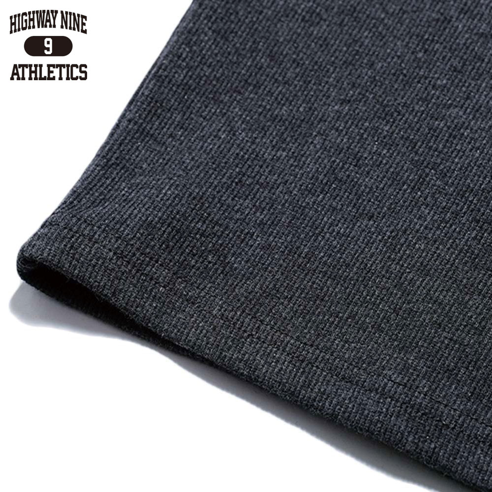 C-NECK RIB S/S Tee  / CHARCOAL / HIGHWAY NINE �ϥ��������ʥ���