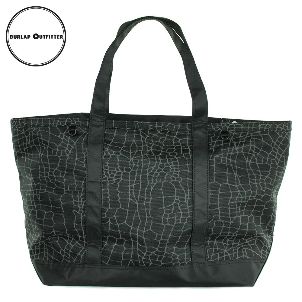 Burlap Outfitter TOTE BAG SPIDER WEB
