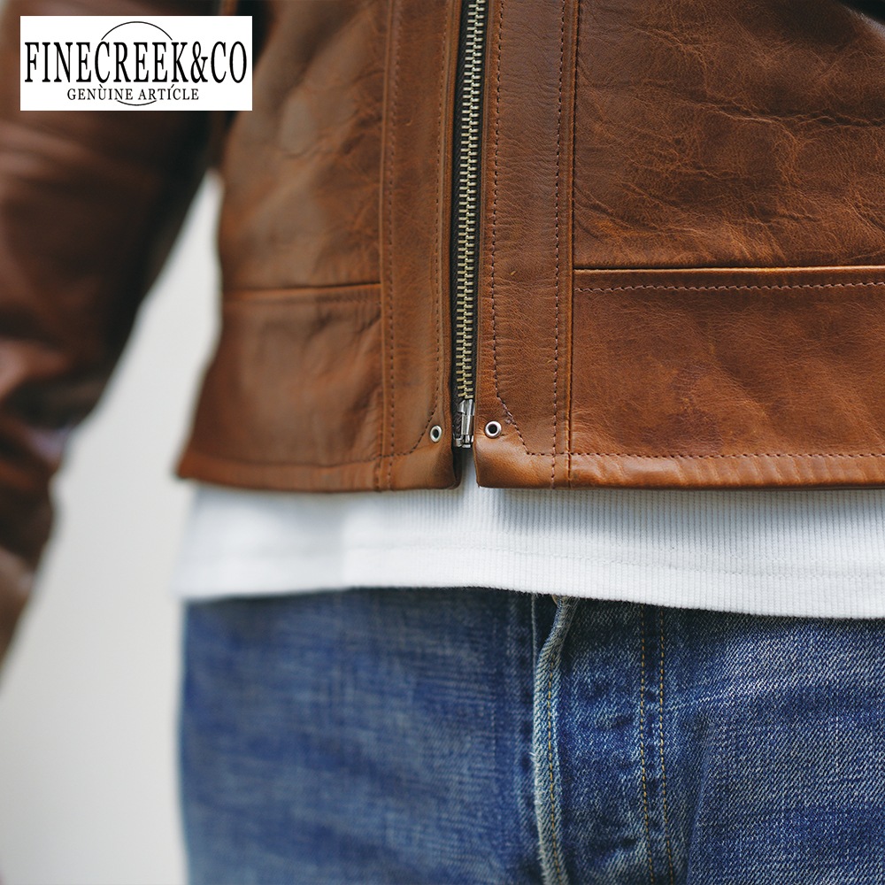 ͽ2025SS ACJK067 ROSEN JACKET (36-42) / BROWN / FINECREEK LEATHERS&CO