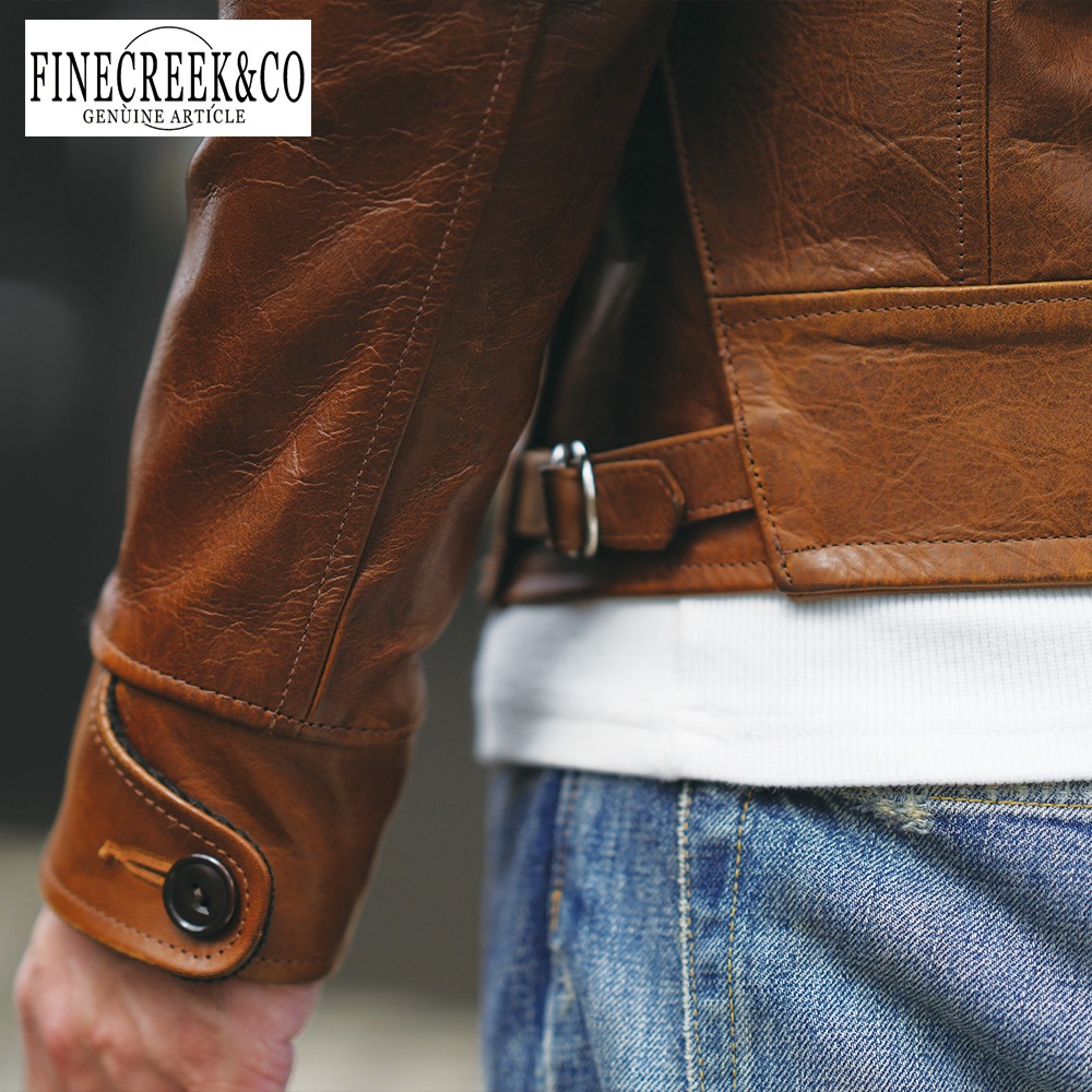 ͽ2025SS ACJK067 ROSEN JACKET (36-42) / BROWN / FINECREEK LEATHERS&CO