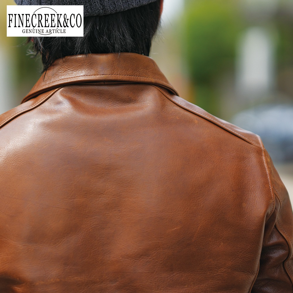 ͽ2025SS ACJK067 ROSEN JACKET (36-42) / BROWN / FINECREEK LEATHERS&CO