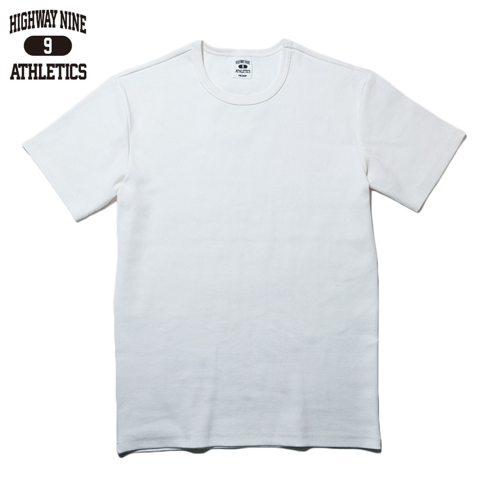 C-NECK RIB S/S Tee  / WHITE / HIGHWAY NINE �ϥ��������ʥ���