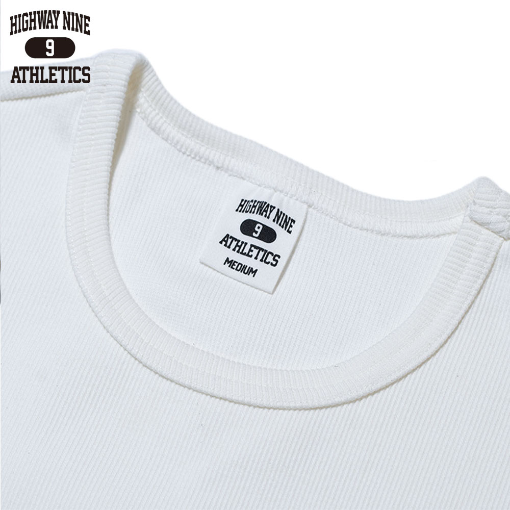 C-NECK RIB S/S Tee  / WHITE / HIGHWAY NINE �ϥ��������ʥ���