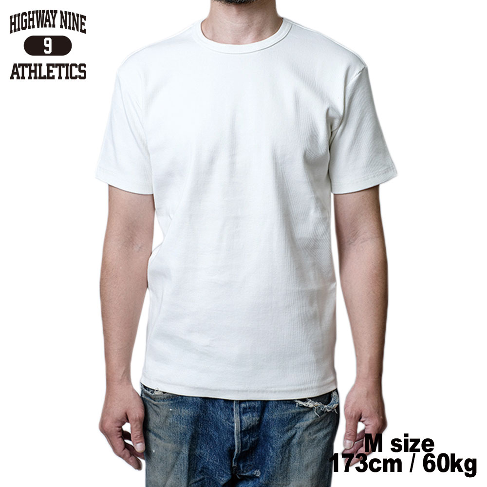 C-NECK RIB S/S Tee  / WHITE / HIGHWAY NINE �ϥ��������ʥ���