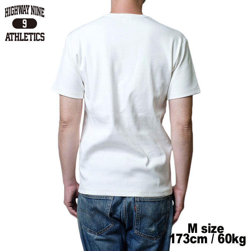 C-NECK RIB S/S Tee  / WHITE / HIGHWAY NINE �ϥ��������ʥ���
