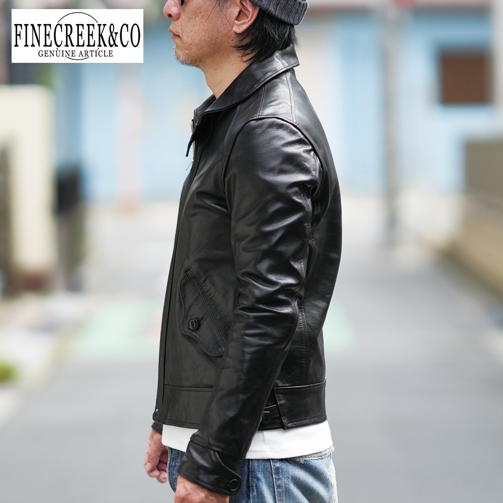 ͽ����2025SS ACJK067 ROSEN JACKET (36-42) / BLACK / FINECREEK LEATHERS&CO