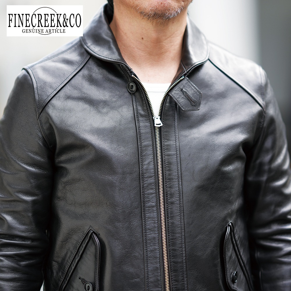 ͽ����2025SS ACJK067 ROSEN JACKET (36-42) / BLACK / FINECREEK LEATHERS&CO