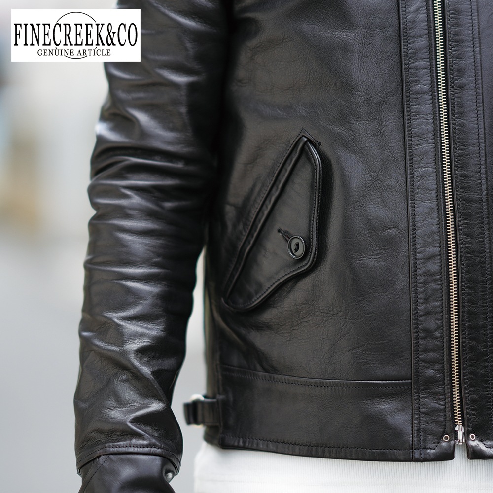 ͽ����2025SS ACJK067 ROSEN JACKET (36-42) / BLACK / FINECREEK LEATHERS&CO