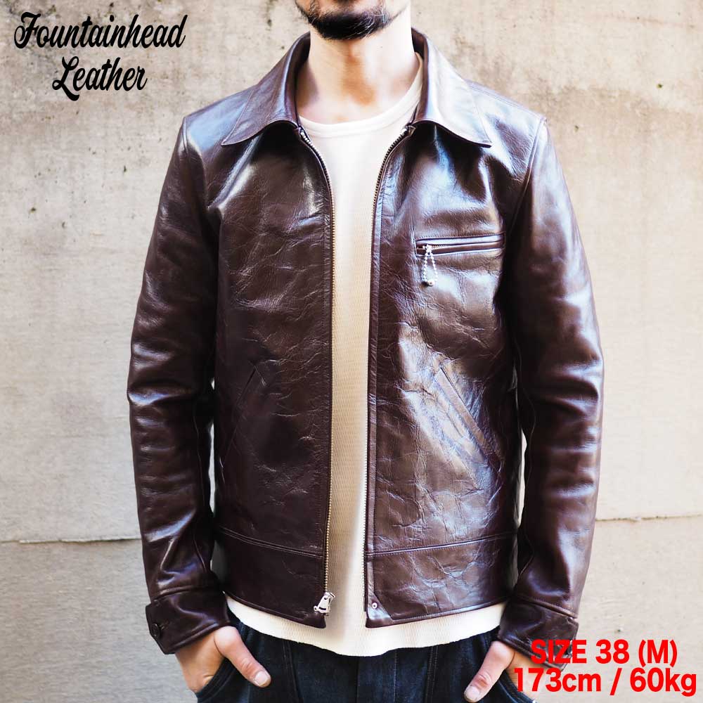 2026AWͽ���� / ALPHA (34-42) / BROWN / FOUNTAINHEAD LEATHER �ե�����ƥ�إåɥ쥶��
