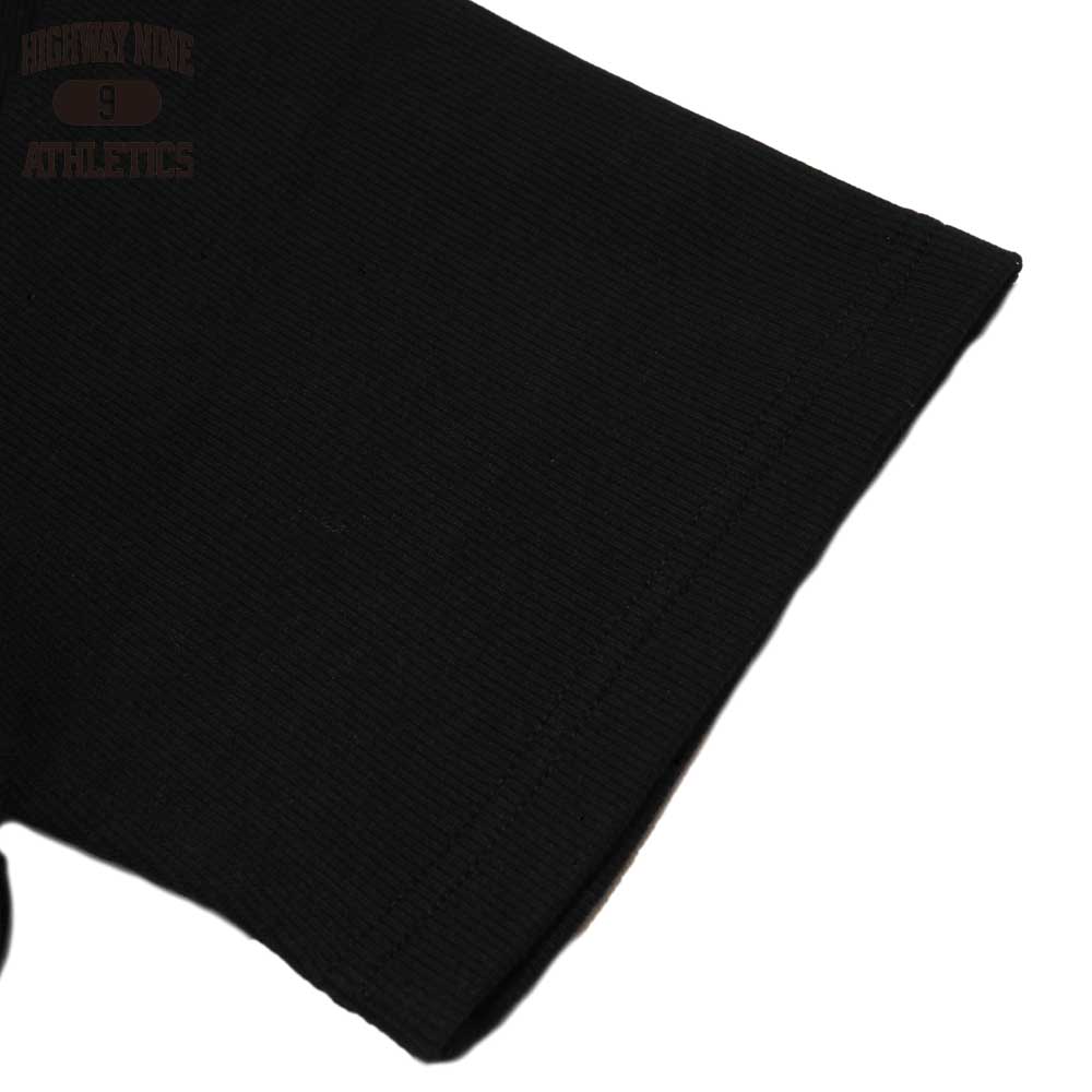 U-NECK RIB S/S Tee  / BLACK / HIGHWAY NINE �ϥ��������ʥ���