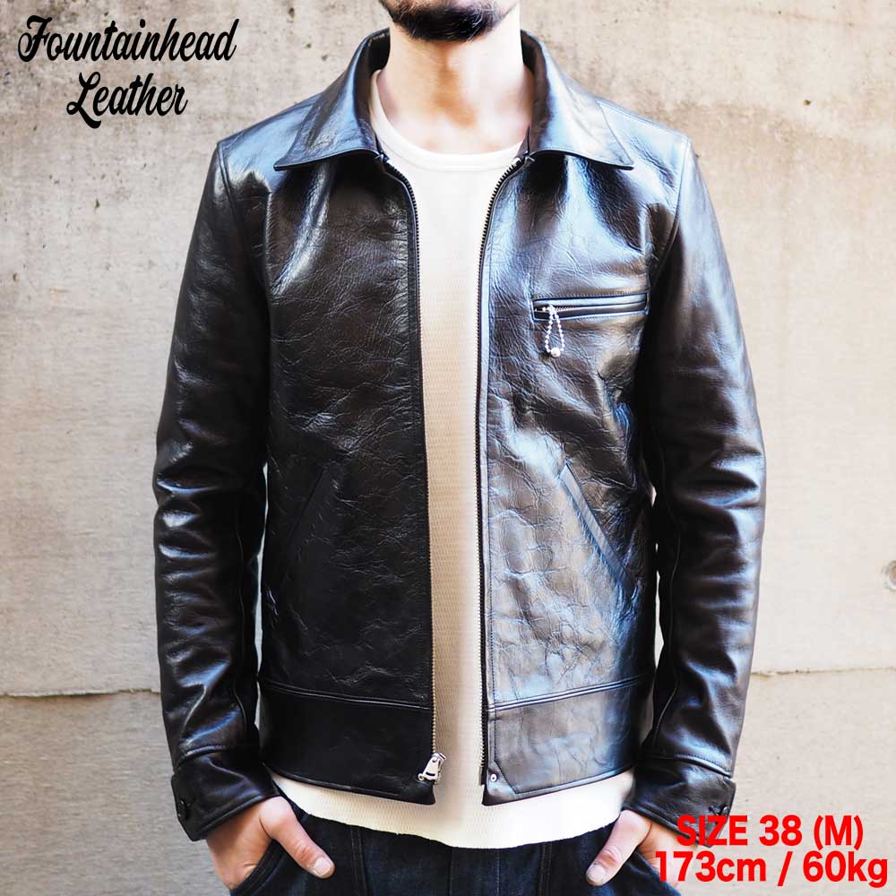 2026AWͽ���� / ALPHA (34-42) / BLACK / FOUNTAINHEAD LEATHER �ե�����ƥ�إåɥ쥶��