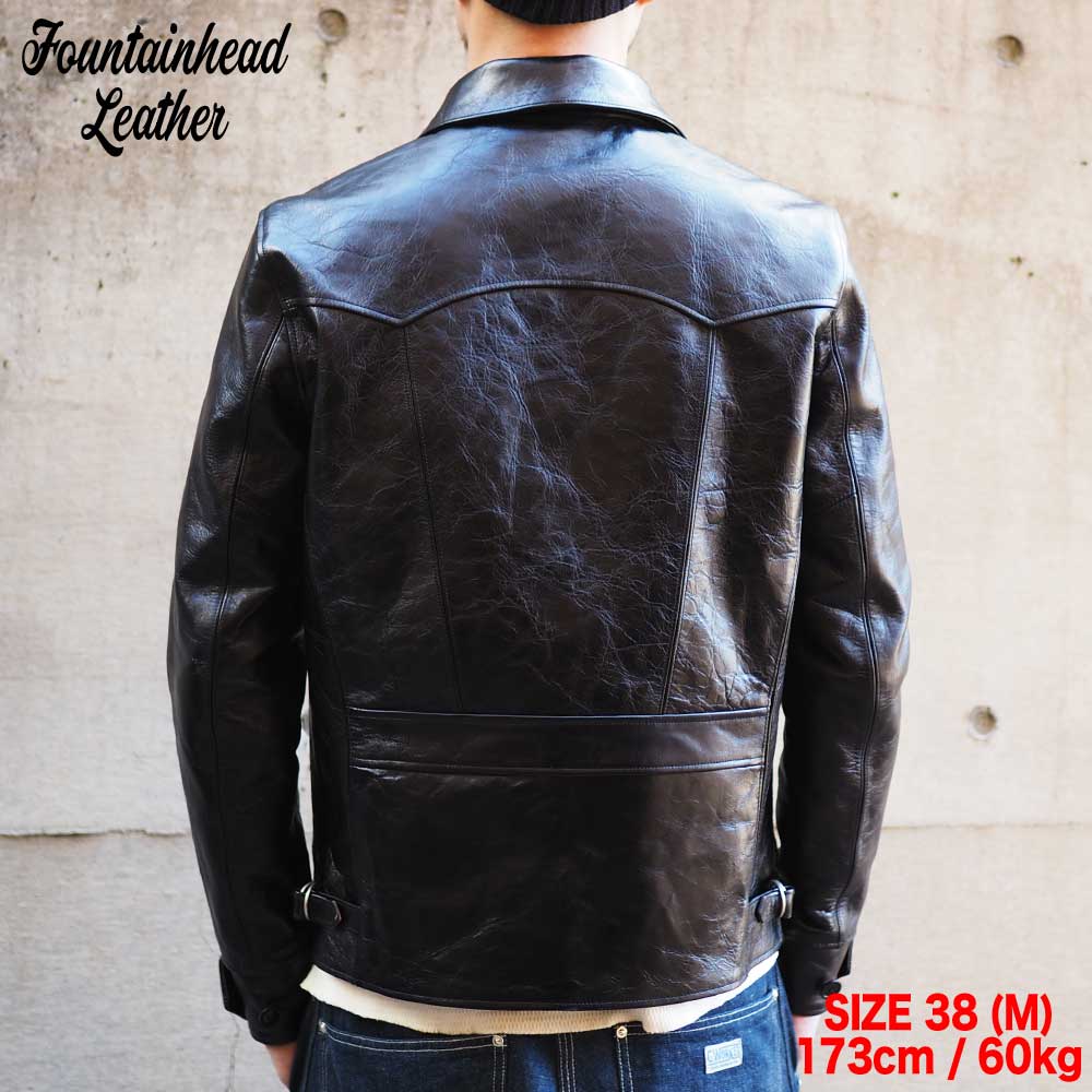 2026AWͽ���� / ALPHA (34-42) / BLACK / FOUNTAINHEAD LEATHER �ե�����ƥ�إåɥ쥶��