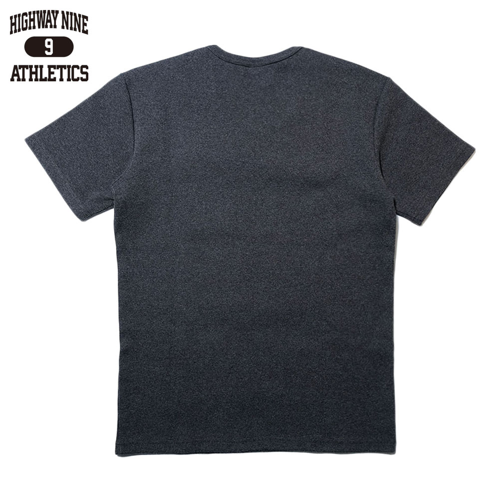 U-NECK RIB S/S Tee  / CHARCOAL / HIGHWAY NINE �ϥ��������ʥ���