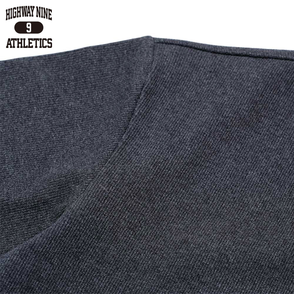 U-NECK RIB S/S Tee  / CHARCOAL / HIGHWAY NINE �ϥ��������ʥ���