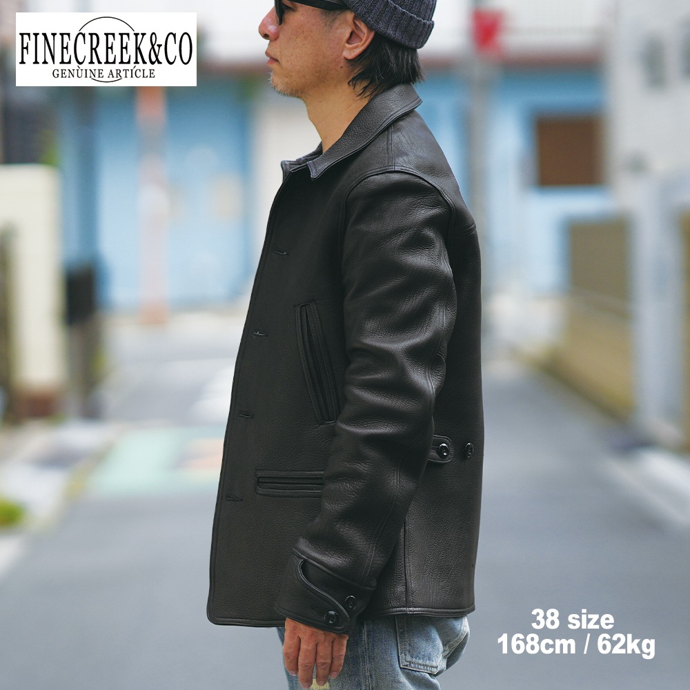 2025SS ACCO009 KEATON(DEER) (36-42) / BLACK / FINECREEK LEATHERS