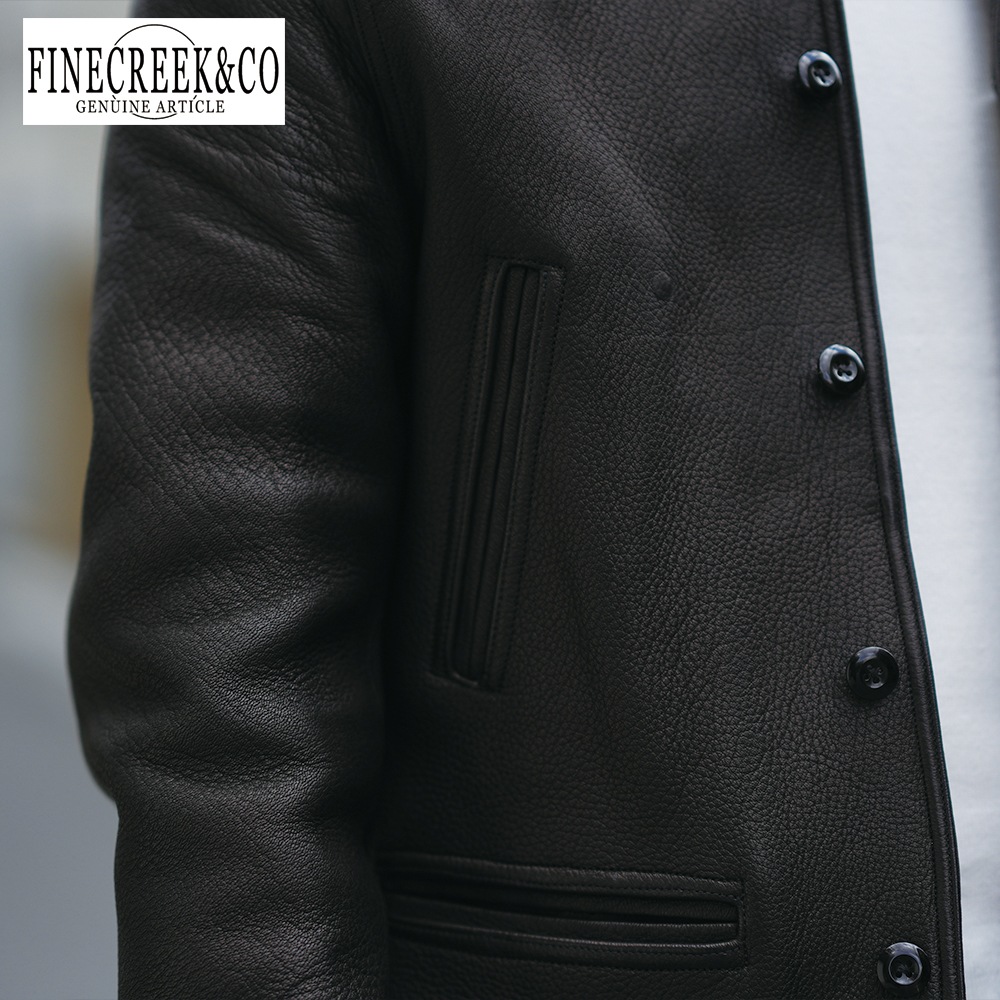 2025SS ACCO009 KEATON(DEER) (36-42) / BLACK / FINECREEK LEATHERS