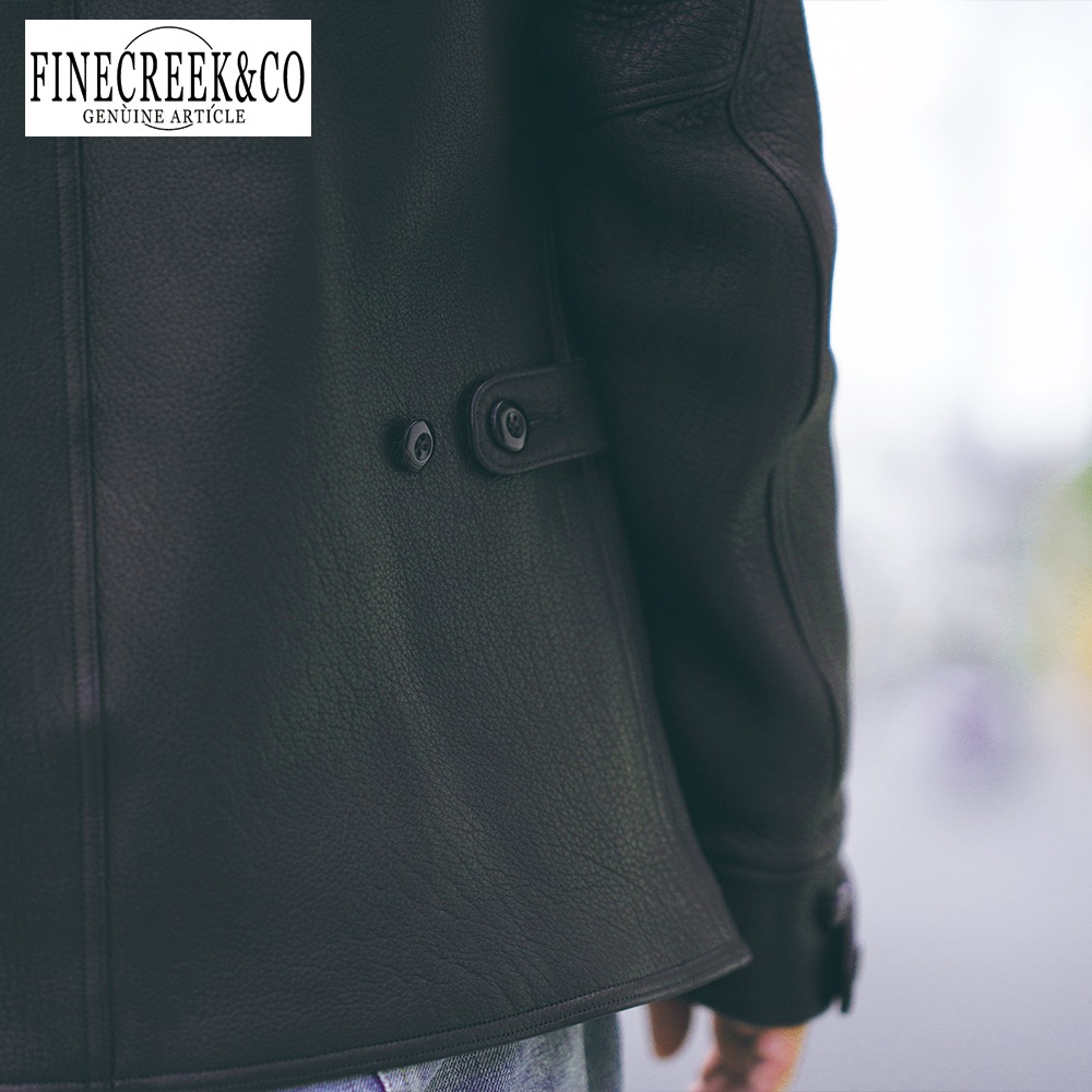 2025SS ACCO009 KEATON(DEER) (36-42) / BLACK / FINECREEK LEATHERS