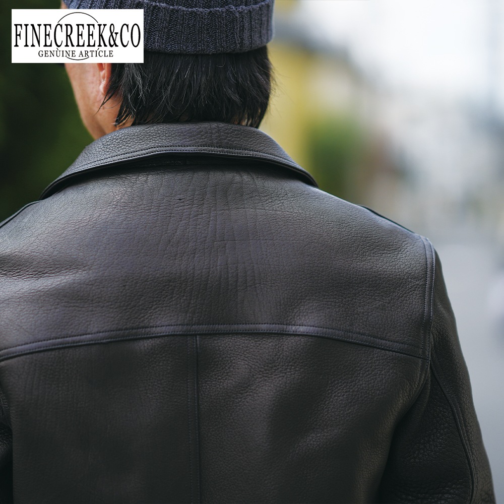 2025SS ACCO009 KEATON(DEER) (36-42) / BLACK / FINECREEK LEATHERS