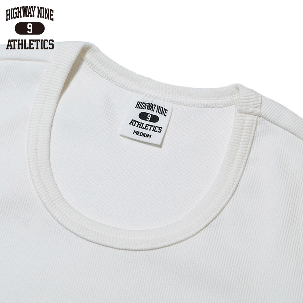 U-NECK RIB S/S Tee  / WHITE / HIGHWAY NINE �ϥ��������ʥ���