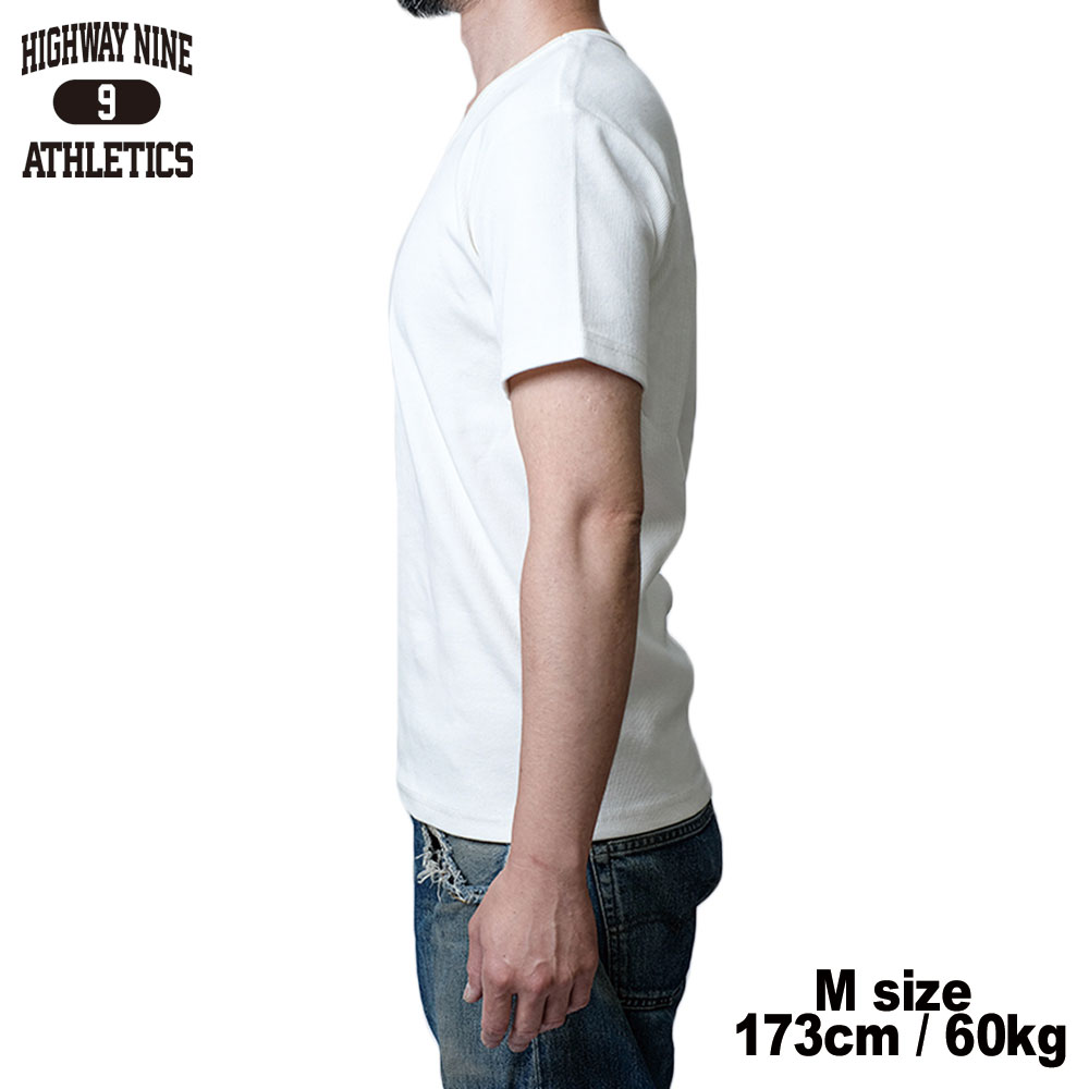 U-NECK RIB S/S Tee  / WHITE / HIGHWAY NINE �ϥ��������ʥ���