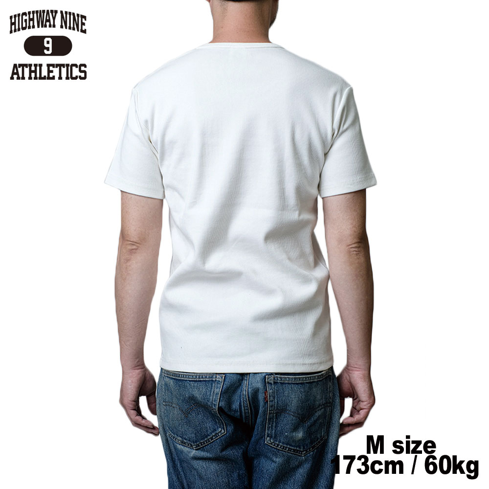 U-NECK RIB S/S Tee  / WHITE / HIGHWAY NINE �ϥ��������ʥ���