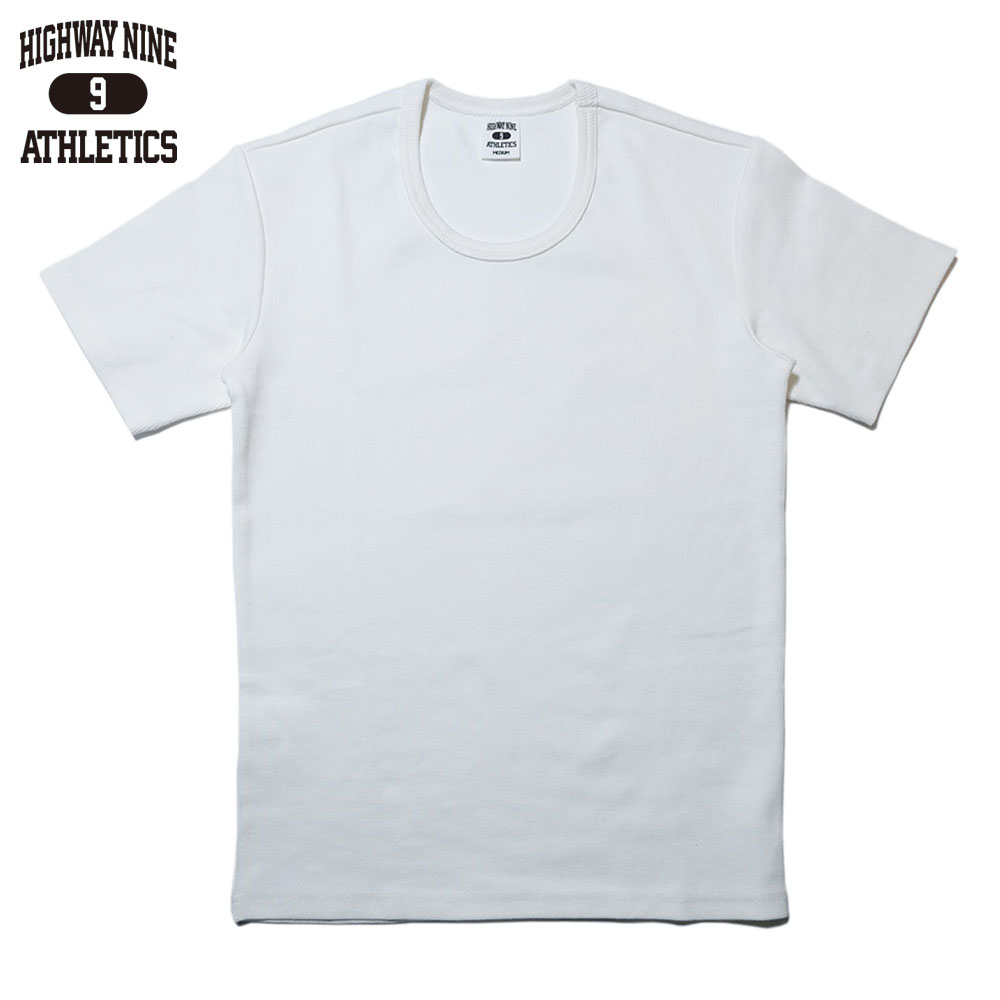 U-NECK RIB S/S Tee  / WHITE / HIGHWAY NINE �ϥ��������ʥ���