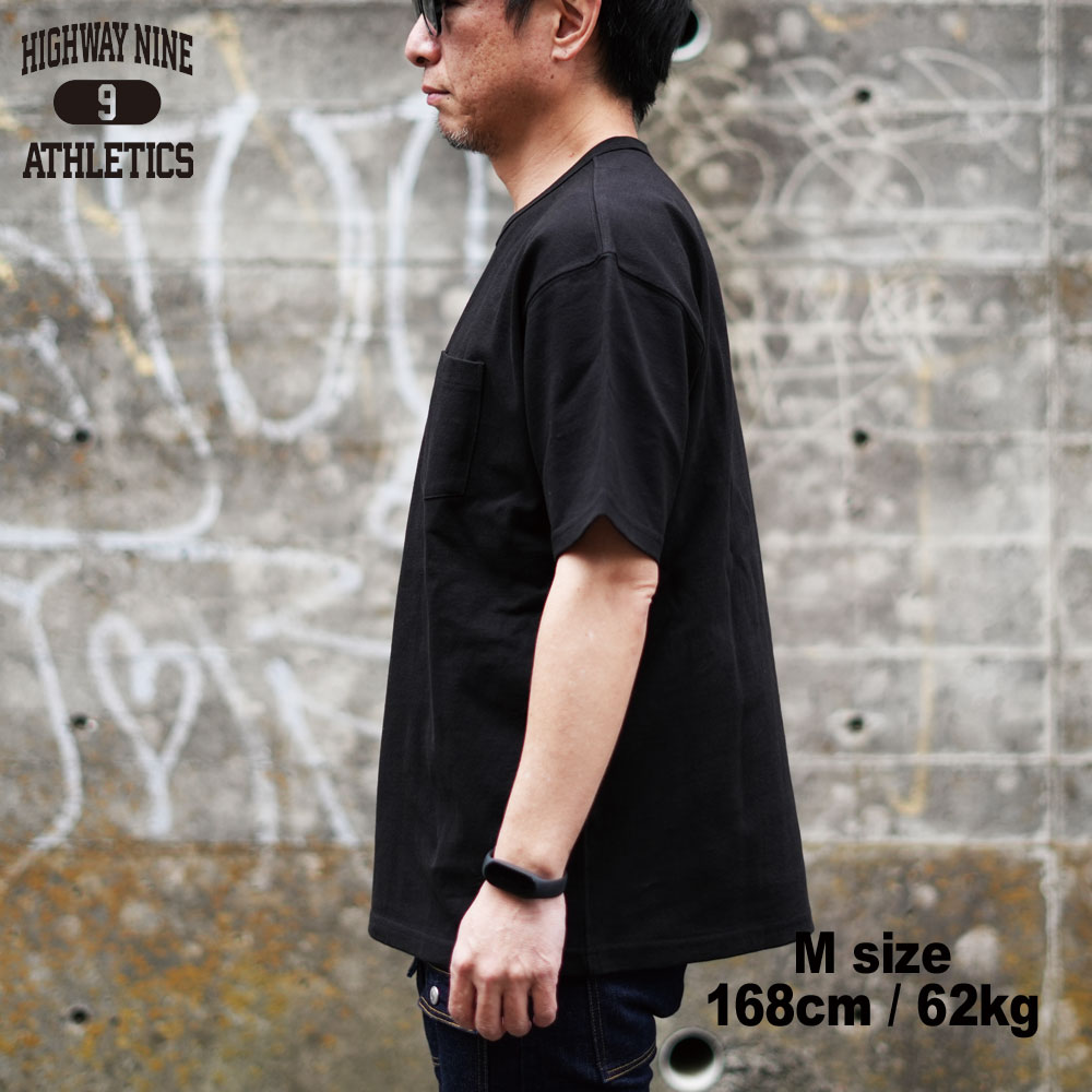 C-NECK 10/-TENJIKU ROUGH FIT S/S POCKET Tee / BLACK / HIGHWAY NINE �ϥ��������ʥ���