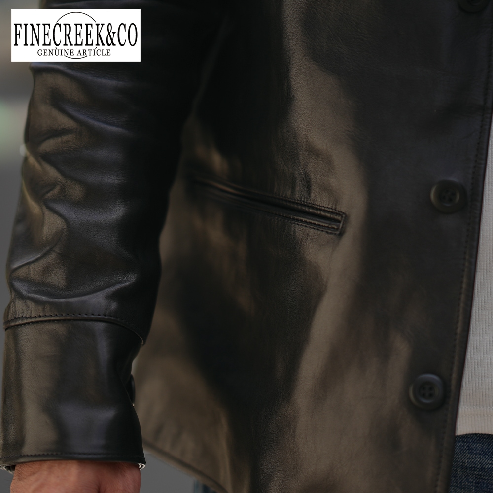 ͽ����2025SS ACCO008 DRIFTER (36-42) / BLACK / FINECREEK LEATHERS&CO