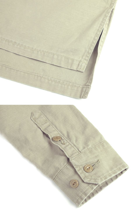 OVEROUT �����С������ȡ�MILITARY SHIRTS���ߥ꥿�꡼����� (BEIGE)