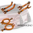 車検 OK S13 180SX 調整式 ピロ アーム 3点セット オフセット トーコントロールアーム TYPE2 アッパーアーム リア SKID RACING スキッドレーシング #