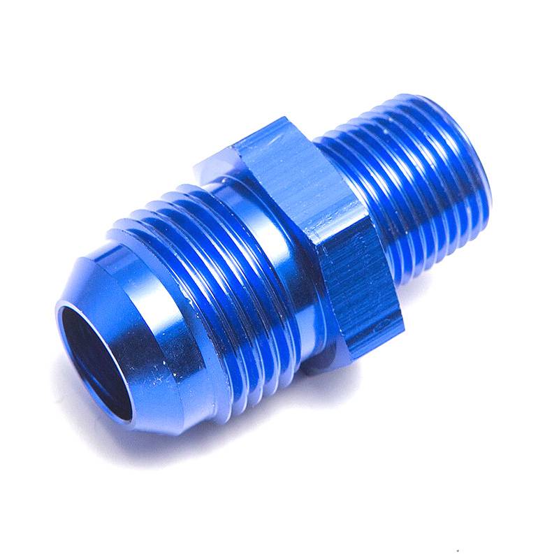 ホースサイズ 変換 アダプター AN10 オス - 1/2NPT オス ブルー