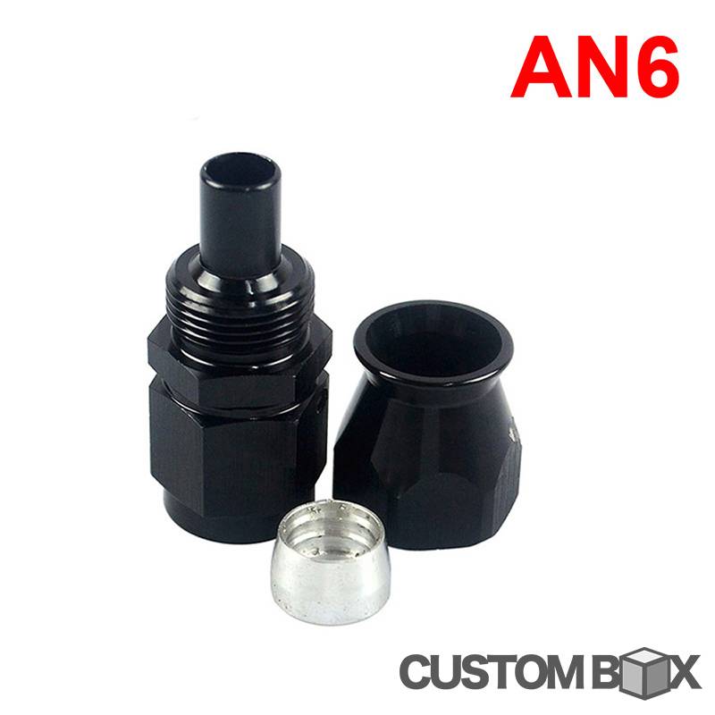 オイルクーラー用 AN6 フィッティング 13点セット 5m ブラック オイルクーラー用 AN6 フィッティング 13点セット 5m ブラック