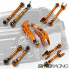 鬼キャン 18クラウン リア アーム 5点セット 車検OK マークX リア  調整式 ピロ  GRS180 GRS200 AWS21 GRX120 GRX130 マジェスタ set #