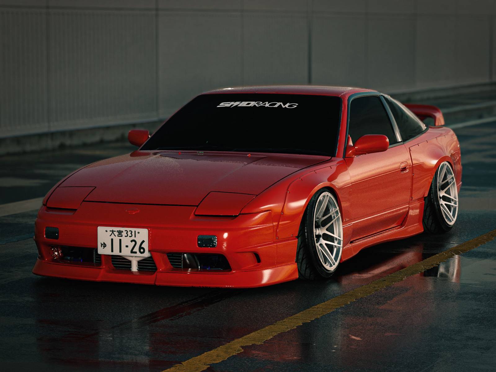 S13 180sx 車高調 1台分 減衰32段調整 ピロアッパーマウント