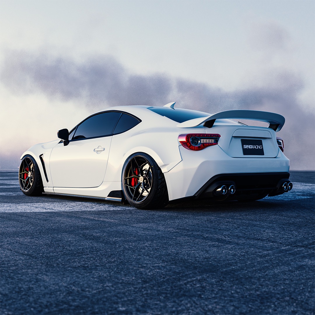 86 BRZ リア スポイラー Ver2 ウィング ダックテール ZN6 ZA6 スキッド
