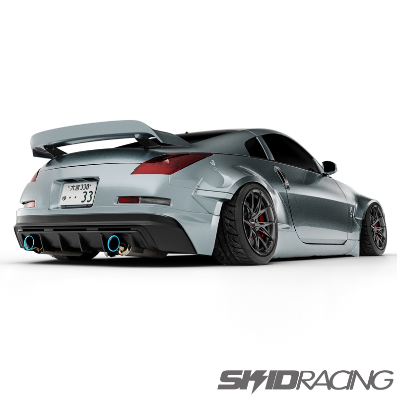 z33 フェアレディZ リア スポイラー ウィング ダックテール スキッド