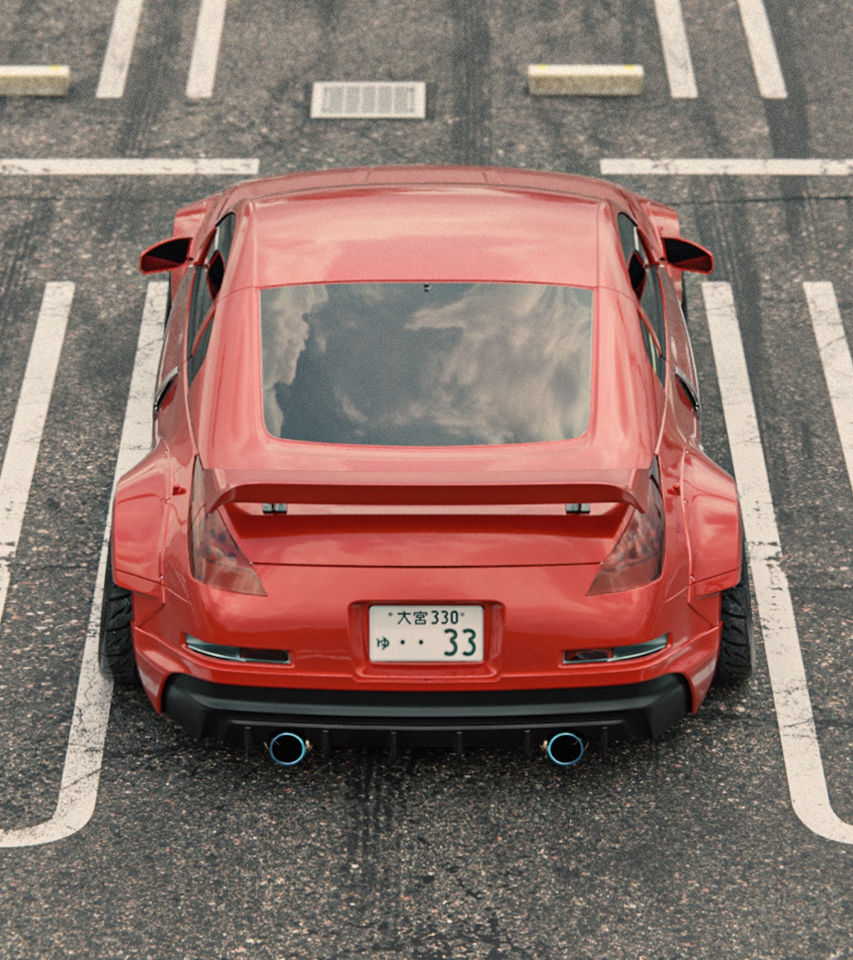 z33 フェアレディZ リアバンパー ハーフ スキッドレーシング