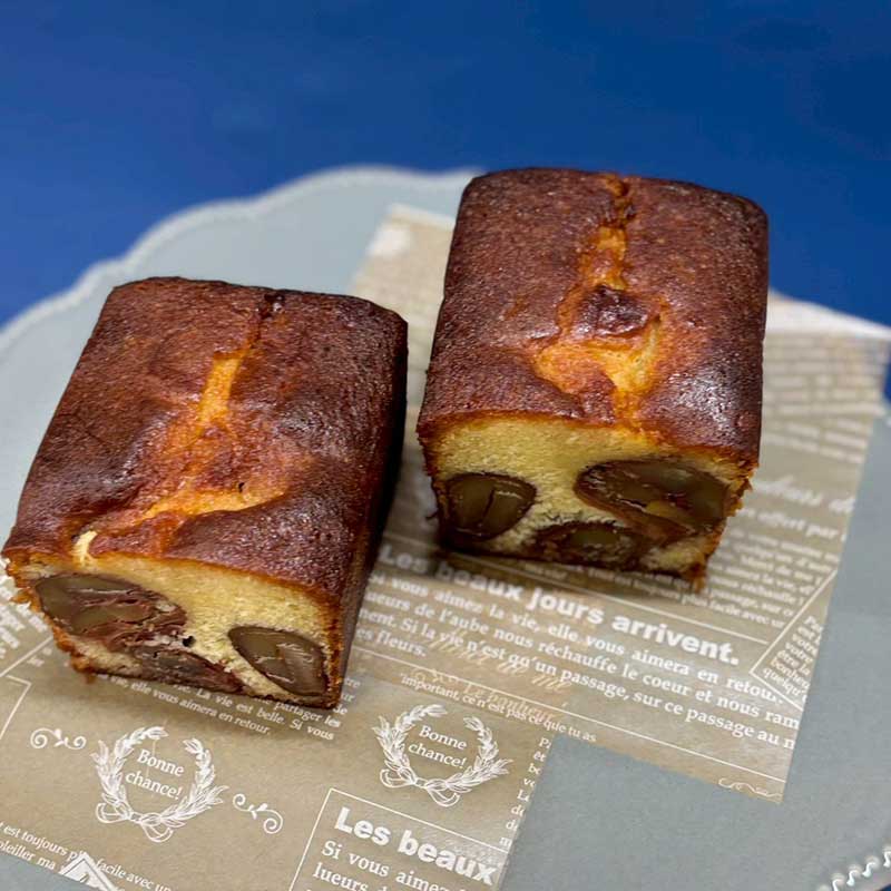 大粒和栗のパウンドケーキ
