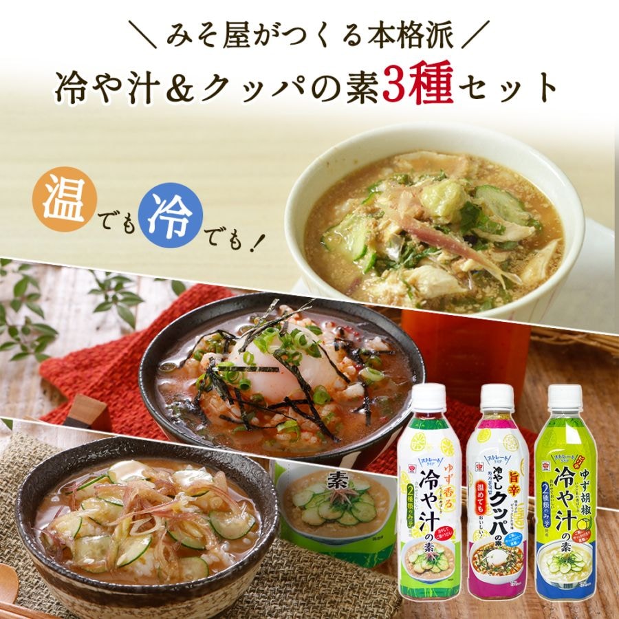 【送料無料】3つの味を食べ比べ！冷や汁の素3種セット