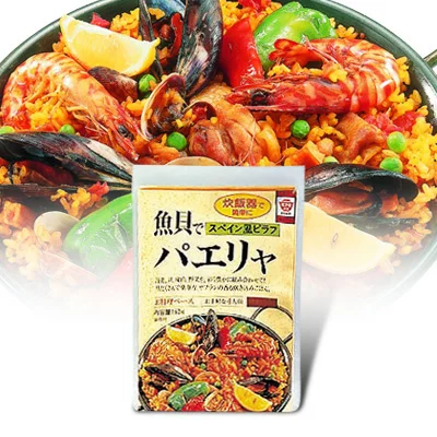 魚貝でパエリャ (スペイン風ピラフ)の素 (4人前)