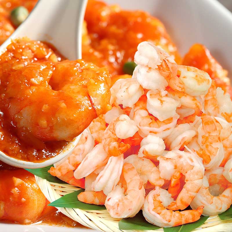 高級ブラックタイガー使用！特大むきえび 1kg(解凍後800g/45尾～55尾前後) 殻剥き済み＆背ワタなし ブランチング済み