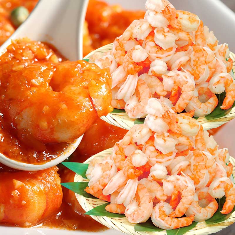 高級ブラックタイガー使用！特大むきえび 2kg(解凍後800g×2袋/90尾～110尾前後) 殻剥き済み＆背ワタなし ブランチング済み
