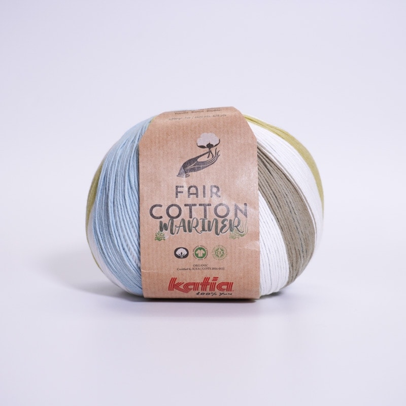 FAIR COTTON MARINER(�ե��������åȥ�ޥ�ʡ�)�ӻ� ���åȥ�100% ���åȥ� �������˥å� ��� Katia ���ƥ��� �ѥԡ������� Puppy