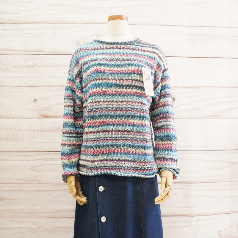 ルレット シンプルセーター手編み ウール ナイロン 毛糸 Puppy パピー  