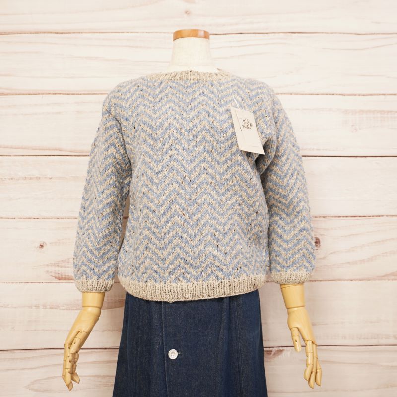 SALE】ソフトドネガル ヘリンボーンのセーター ウール 毛糸 Puppy