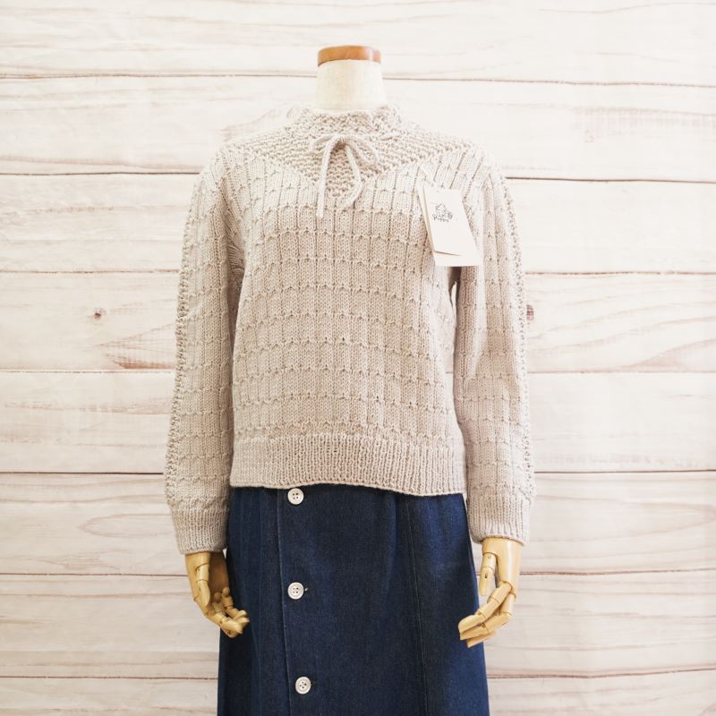 クイーンアニー 地模様セーター ウール 毛糸 Puppy パピー ヨーロッパ  