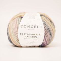 COTTON-MERINO RAINBOW(コットンメリノレインボー)コットン メリノエクストラファイン 並太 Katia カティア 特注糸 Puppy
