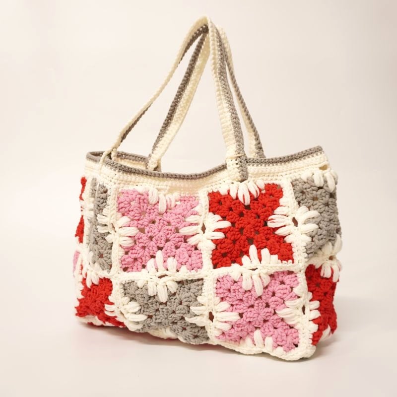 専用 手編み ローズモチーフスヌード ホビーラホビーレ オフホワイト