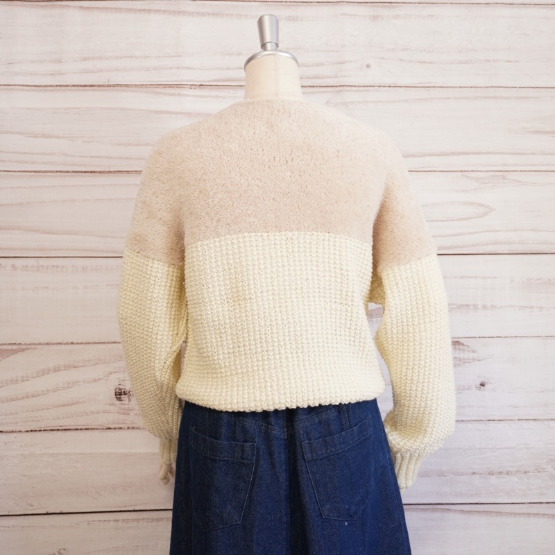 エクラタン プリンセスアニー ヨークファーのセーター 手編み 毛糸 ウール Puppy パピー ヨーロッパの手編み レディース すべての